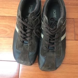 PONY brown leather shoes